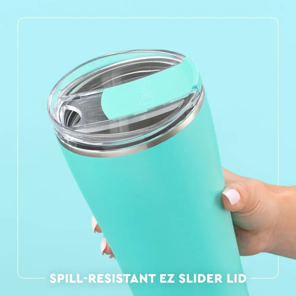 Swig Life 32oz Insulated Tumbler, Travel Coffee Tumbler with Lid, Cup Holder Friendly Travel Coffee Mug, Stainless Steel Thermos with Lid (Bride to Be)