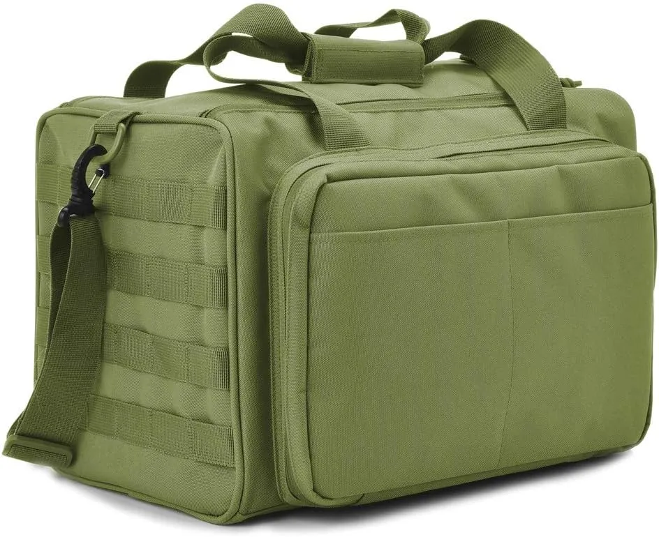 Tactical Gun Range Bag Deluxe Pistol Shooting Range Duffle Bags