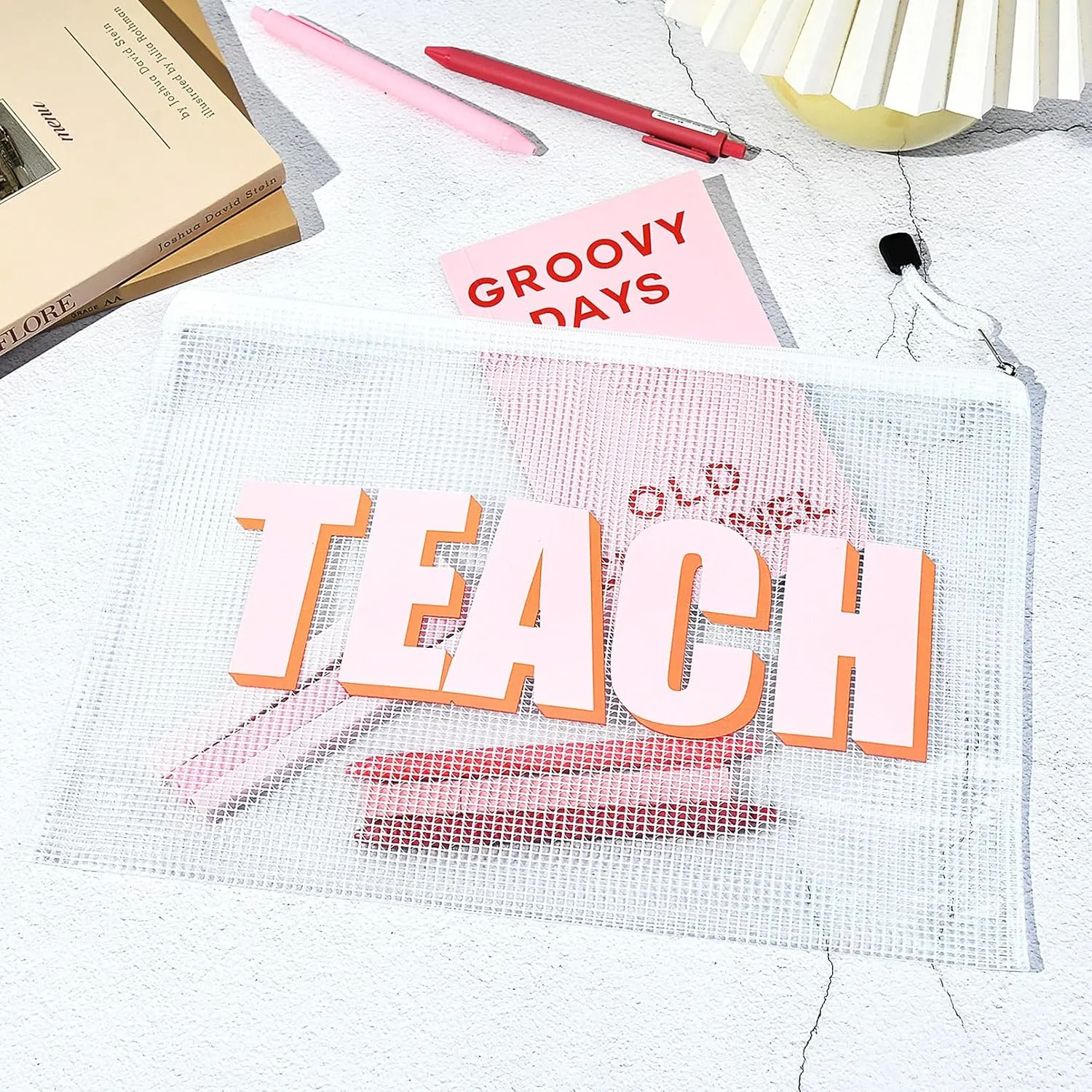 Teacher Appreciation Gifts 4PCS Teache Makeup Bags Teache PouchTravel Cosmetic Pouch Graduation Retirement Teacher Gifts for Women
