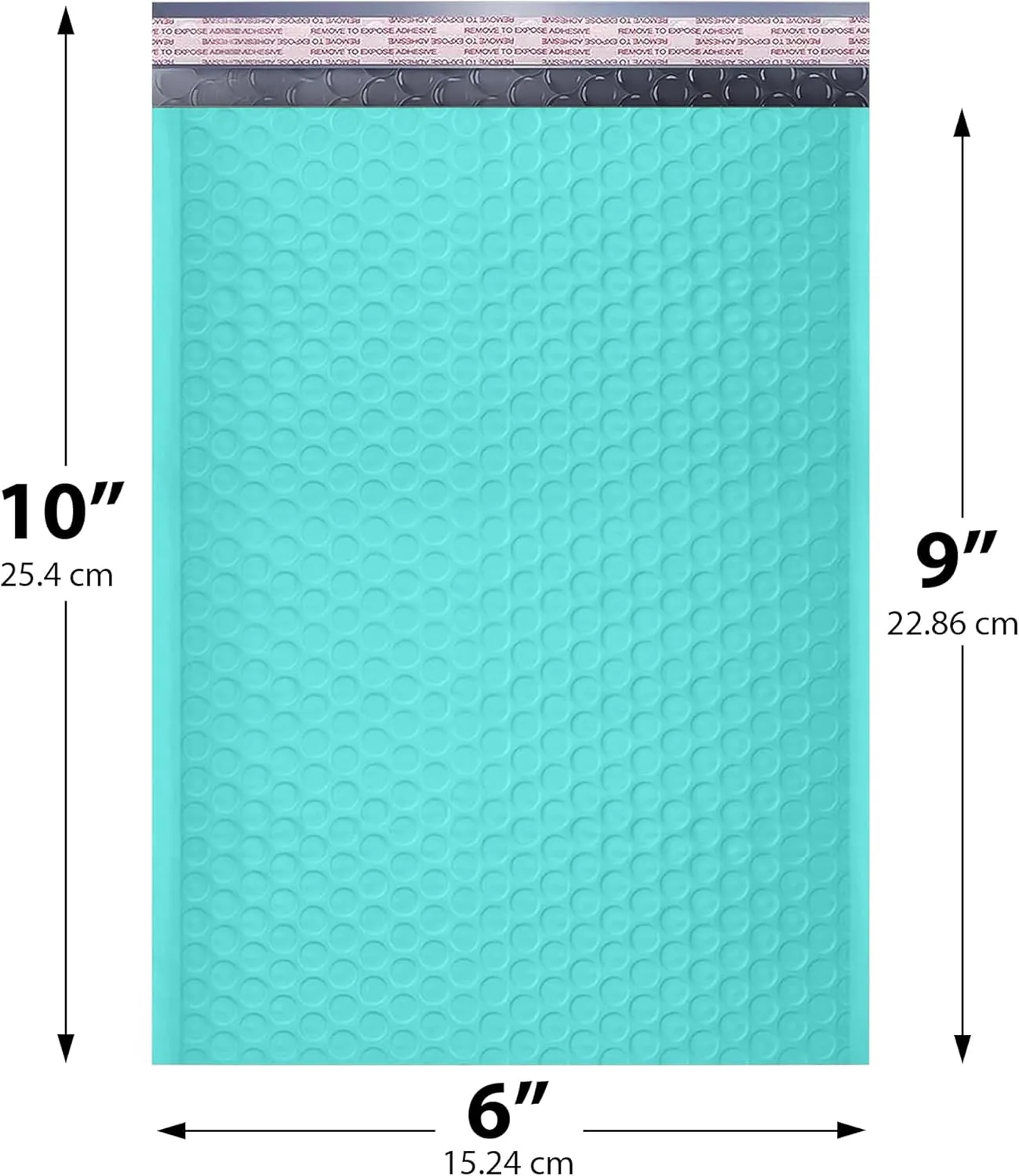 Teal Small Poly Bubble Mailers 6x10 inch #0 | Self Seal Padded Envelopes | Cushioned Bubble Mailer | Usable Size 6x9 | WaterProof | Lightweight mailing Shipping Bags | 250 Pack Bulk