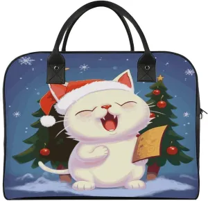 The Tote Bag Fashion Travel Bags Portable Cute Sing Christmas Carols Printing Handbags For Travel, Work