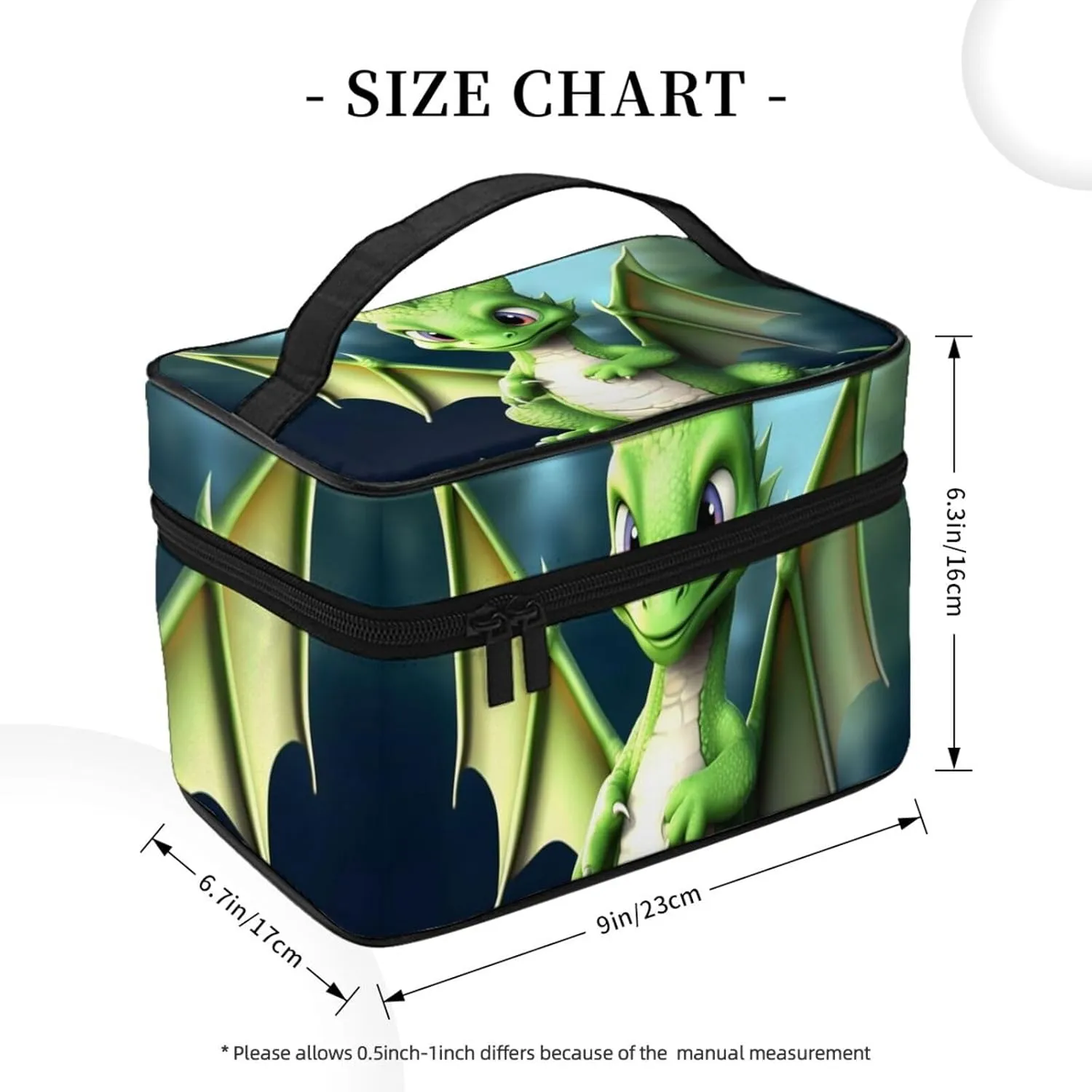 Toiletry Bag for Women Men Dopp Kit Travel Makeup Bag Make Up Organizers Cosmetic Bag Dragon Cute Hanging Toiletry Bag Shaving Bag with Large Capacity for Travel