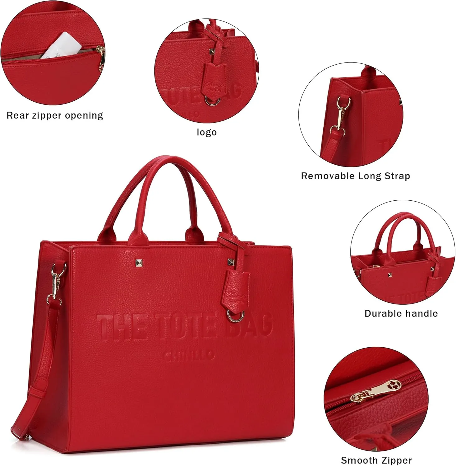 Tote Bag for Women, Top Handle Stachel Purse and Handbags with Shoulder Strap