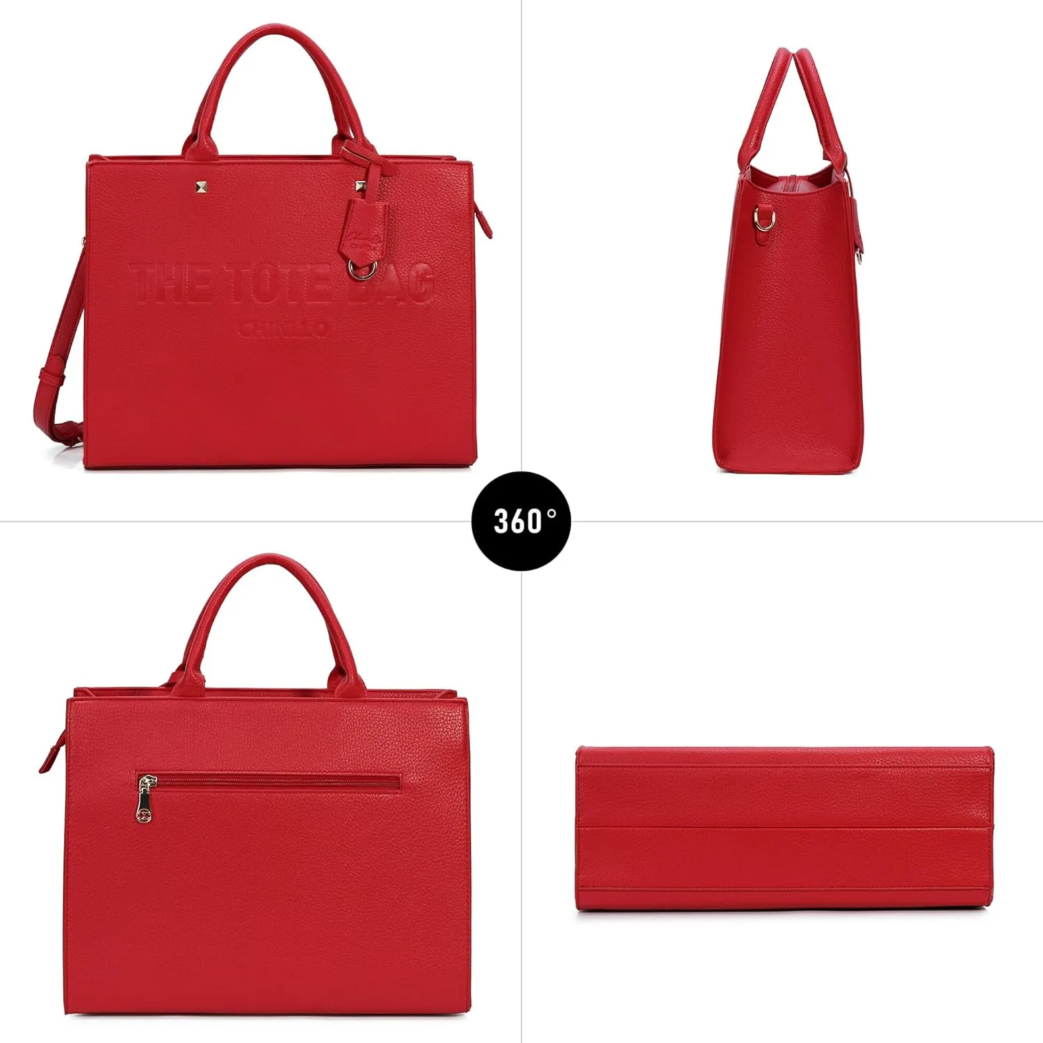 Tote Bag for Women, Top Handle Stachel Purse and Handbags with Shoulder Strap