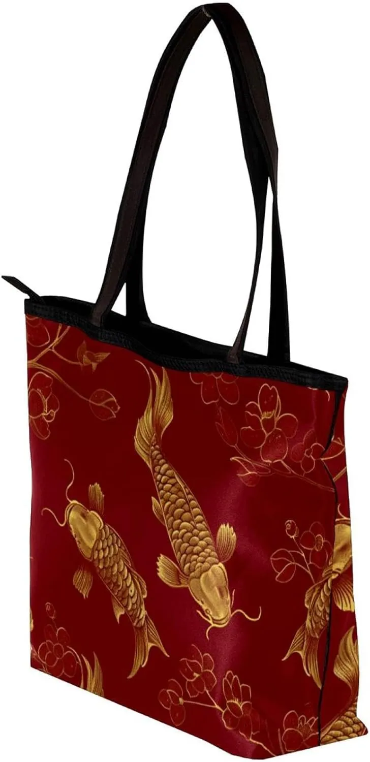 Tote Bag, Large Tote Bag, Women's Tote Handbags, Red Heart Valentine, Tote Bags Women