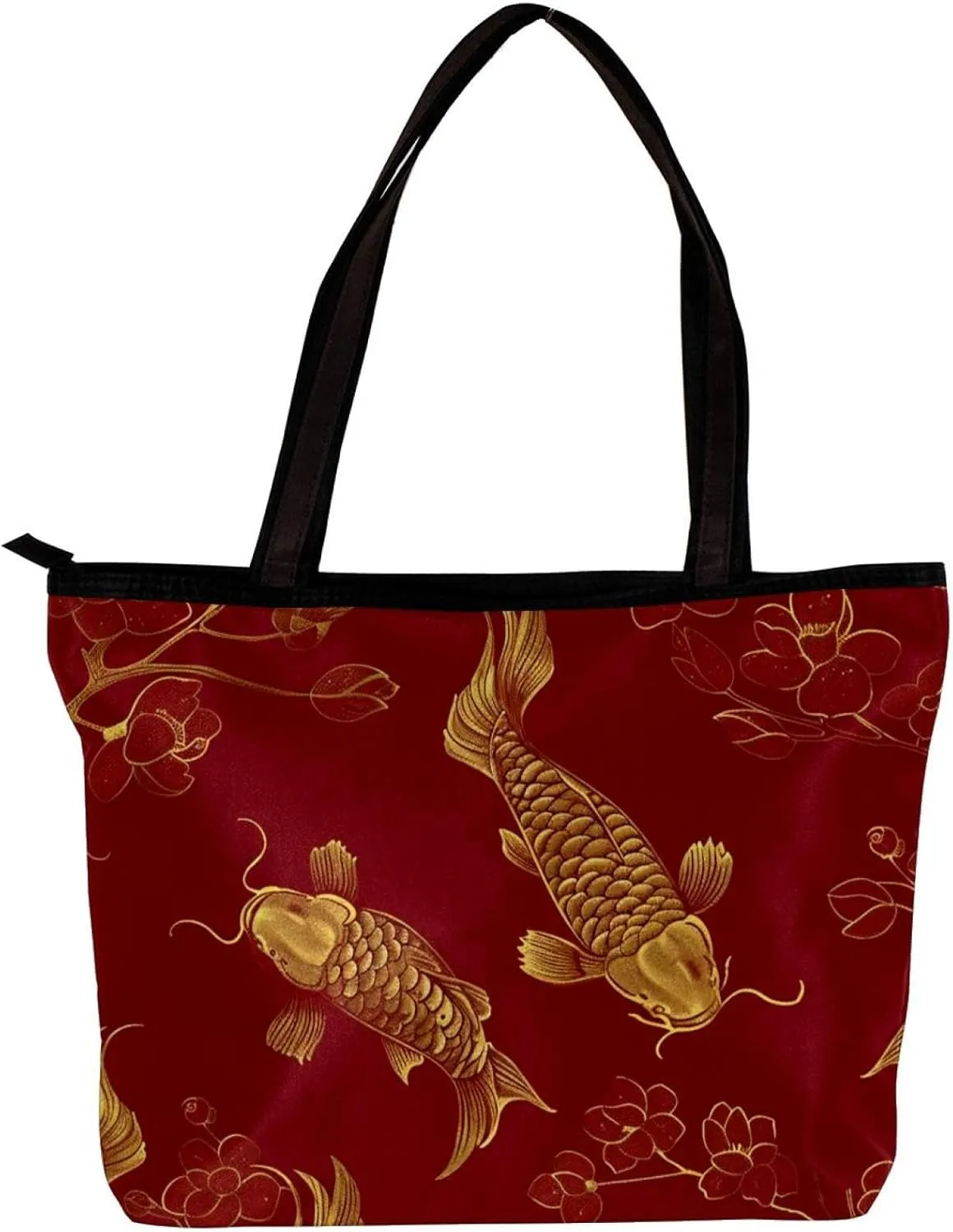 Tote Bag, Large Tote Bag, Women's Tote Handbags, Red Heart Valentine, Tote Bags Women