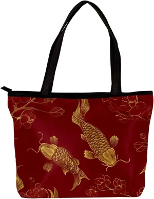 Tote Bag, Large Tote Bag, Women's Tote Handbags, Red Heart Valentine, Tote Bags Women