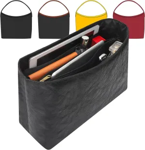 Tote Bag Organizer Insert Compatible with Geya Hobo Handbag, Dupont Paper Inner Purse Organizer Insert Makeup Liner Bag Shaper Black