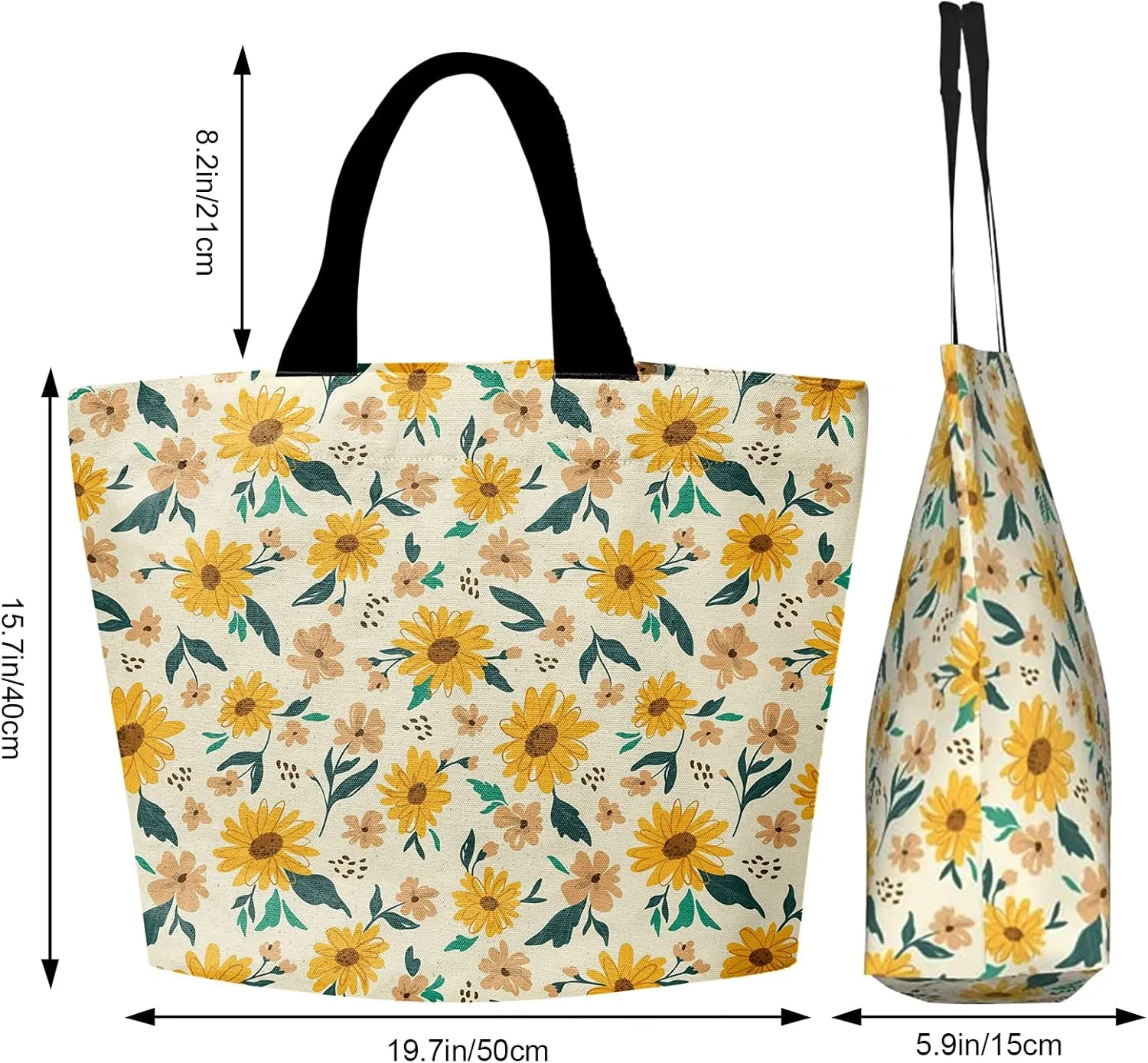 Tote Bag Shopping Tote Bags Large Capacity Grocery Bag Lightweight Reusable Convenient Shoulder Bag