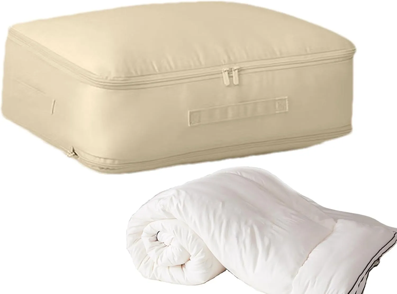 Travel Clothes Cubes - Bedding Storage Bags, Under Bedding Bag | Closet Organizers Luggage Storage with Handle, Space Saving Portable Foldable Bed Sheets Bags for Clothing Blankets Closet