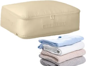 Travel Clothes Cubes - Bedding Storage Bags, Under Bedding Bag | Closet Organizers Luggage Storage with Handle, Space Saving Portable Foldable Bed Sheets Bags for Clothing Blankets Closet