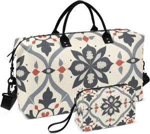 Travel Duffel Bags for Unisex-Adult, Personal Item Travel Duffel Bag with Shoes Compartment, Carry On Bag for Women, Travel, Gym, Weekend,Streak
