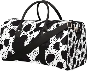 Travel Duffle Bag Abstract Leopard Print Gym Bags for Men Women Travel Duffel Bags with Adjustable Shoulder Strap Carry On Weekender Bag