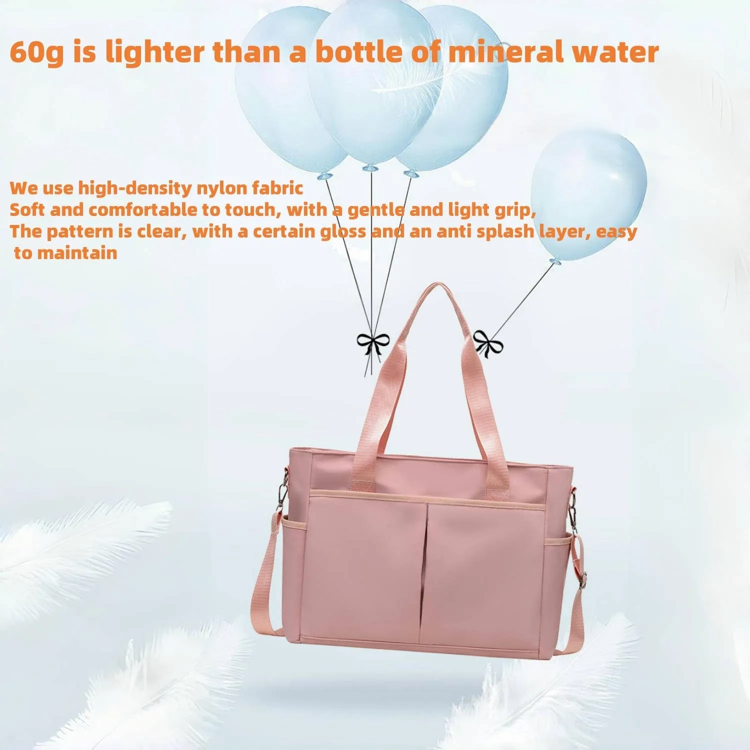 Travel Duffle Bag, Waterproof Weekender Overnight Hospital Bags for Women Men with Toiletry Bag Lightweight Carry on Personal Item Duffle Gym Bag for Travel, Airplanes, Sports (A)