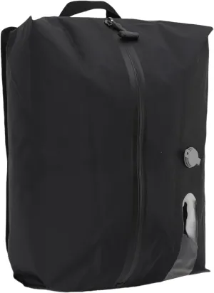 Travel Vacuum Compression Bag 16L Reusable Space Saver for Luggage Backpack Suitcase, Water Proof 70D TPU Manual Air Release Storage Bag (Black)