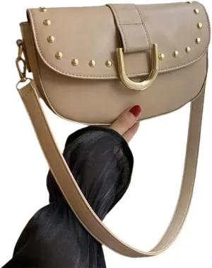 Trendy Genuine Underarm Shoulder Bags Women 2025 Luxury Crossbody Purses Half Moon Ladies Handbags
