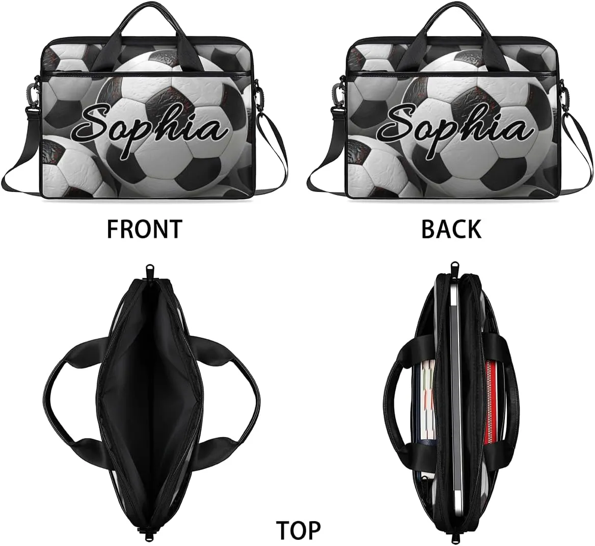 TropicalLife Personalized Laptop Bag 15 Inch Custom Sleeve Case with Handle Shoulder Strap Computer Messenger Bag
