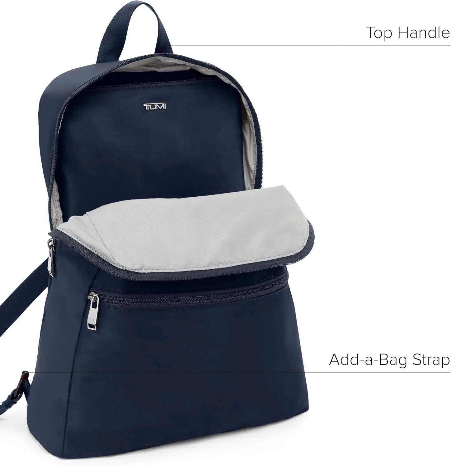 TUMI - Just In Case Foldable Backpack - Lightweight, Compact Travel Backpack - For One Bag Travel - 15.5" X 12.3" X 4.5" - Indigo