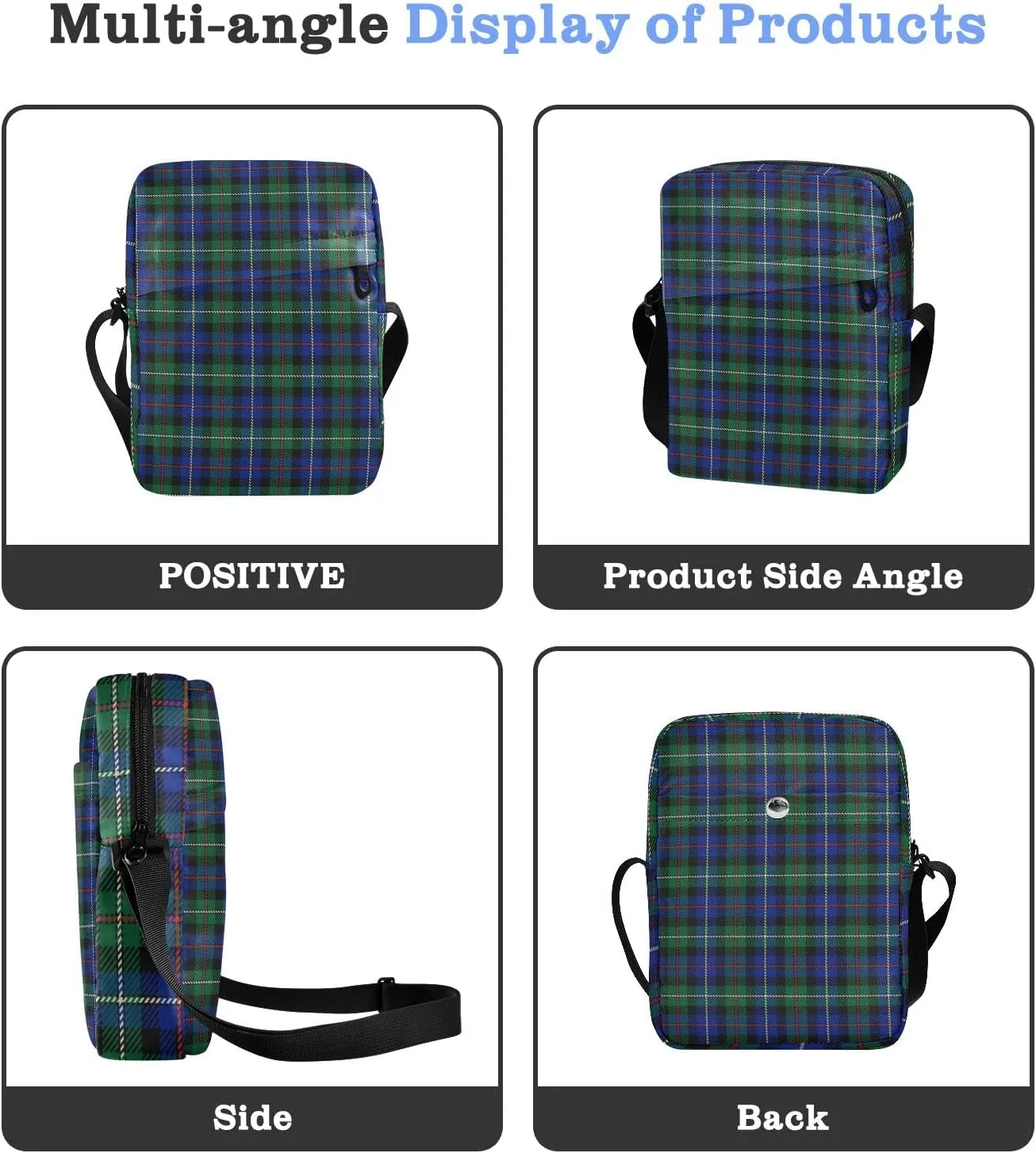 Unisex Crossbody Bag, Cream Color Durable Sling Side Shoulder bags for men women, One Size