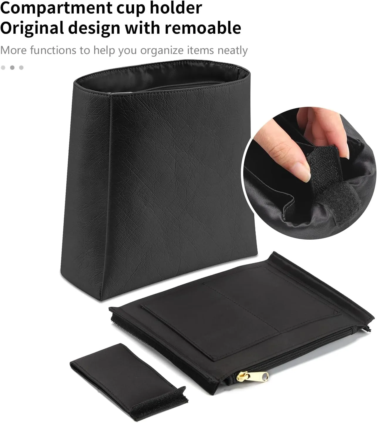 Upgraded Backpack Organizer Insert Compatible with Longchamp Organizer Insert, Dupont Paper Inner Fit for Le Pliage Xtra/Original/Green M Backpack (Black, M)