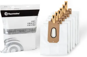 Vacmaster 952546 Bagged Upright Replacement Dust Bags, Pack of 6, for Ultra-Lightweight Bagged Upright Vacuum (Model: UB0402)