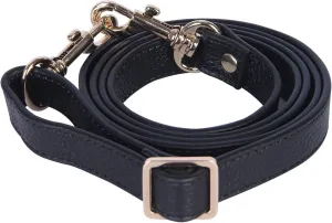 VanEnjoy Full Grain Leather Adjustable Replacement Cross Body Purse Shoulder Strap, 0.7” Width, Adjustable Length 25”-51” (Black)
