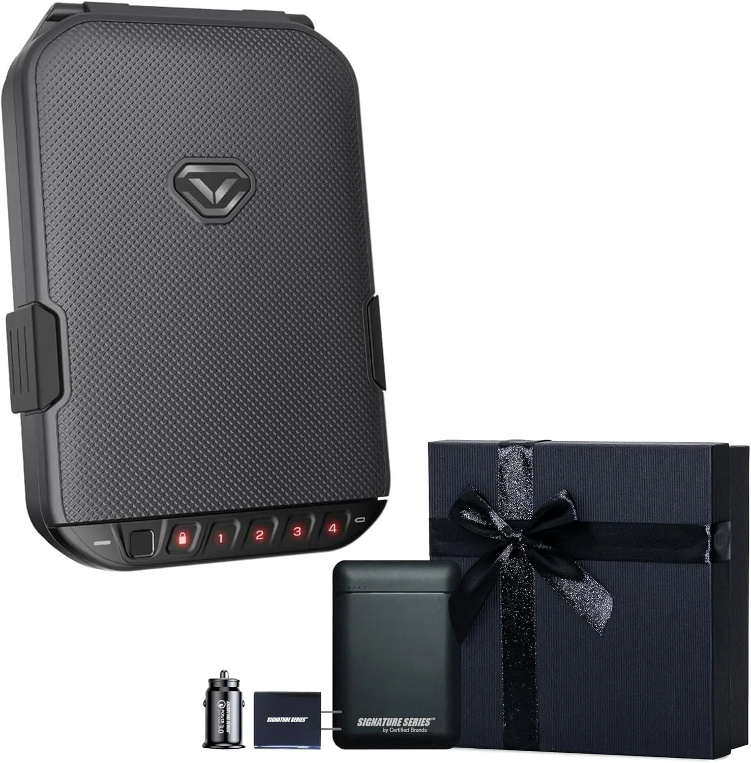 Vaultek LifePod 1.0 Biometric | Secure Waterproof Travel Case & Rugged Biometric Lock Box | Fingerprint Scanner, Backlit Keypad, 4‑Digit Code, Anti‑Impact Latch | Signature Series Kit