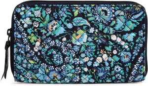 Vera Bradley Women's Cotton Deluxe Travel Wallet With RFID Protection, Dreamer Paisley - Recycled Cotton, One Size