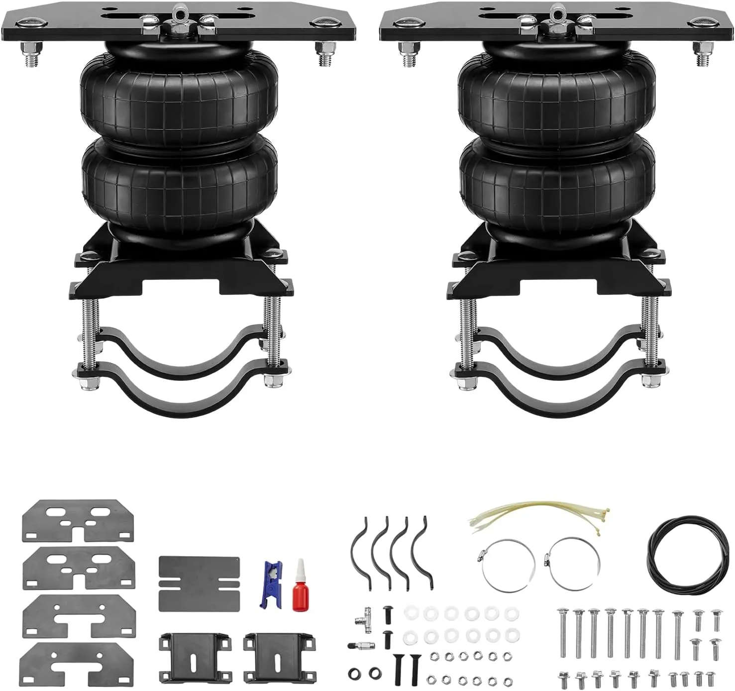VEVOR Air Bag Suspension Kit, Air Springs Suspension Bag Kit Compatible with 2003-2013 Dodge Ram 2500 4WD, 2003-2018 Dodge Ram 3500 4WD, 5000 lbs Loading, 5 to 100 PSI