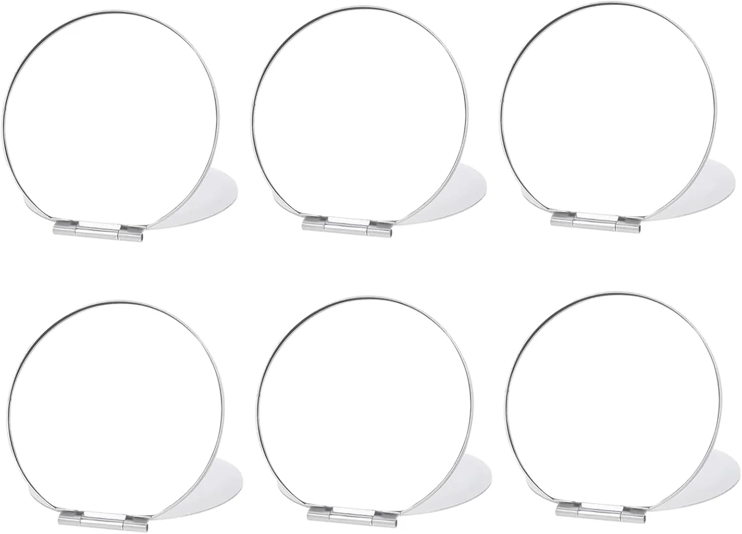 VICASKY 6Pcs Pocket Mirrors Folding and Makeup Mirrors for Travel Handbag and Wallet Durable High Definition Reflection for Womens Cosmetic Needs