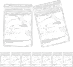 VOSAREA 100pcs Heavy Duty Pvc Sealed Jewelry Storage Bags Self-sealing Pouches for Electronics Accessories and Small Items