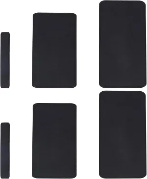 WADORN 6pcs Felt Bag Shaper, 3 Styles Black Thick Handbag Shaper Rectangle Wool Tote Base Pad Purse Liner Board Insert 1.1-5.9 Inch Wide for Travel Cosmetic Small Handbag