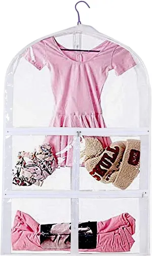 Waterproof Hanging Garment Bag,35 Inch Garment Bags For Hanging Clothes,Garment Bags For Travel Storage,Kids Garment Bag with Full Zipper for Dance Costumes,Sports,Skating,Theatre,Beauty Pageants