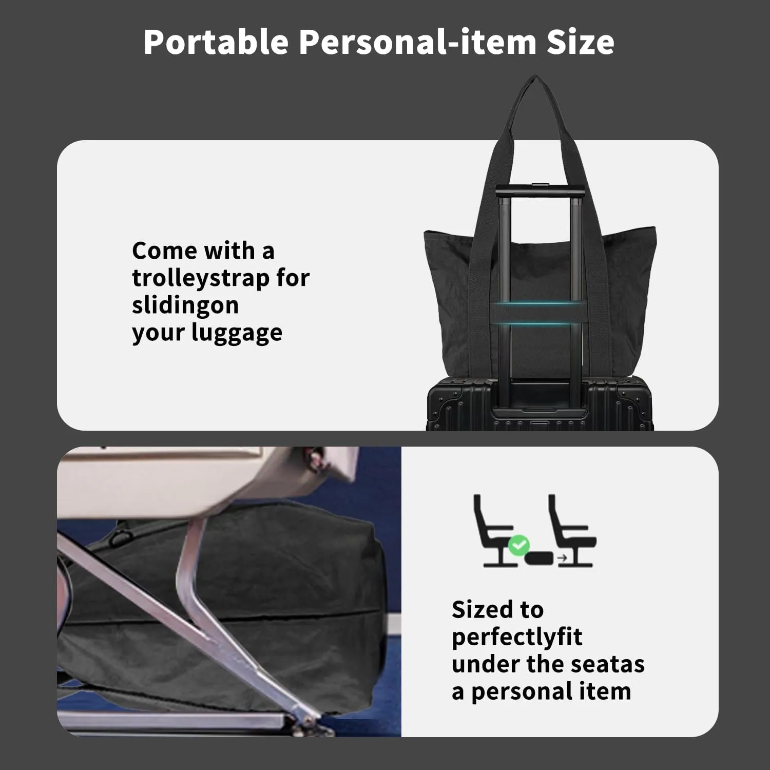 Waterproof Tote Bag for Women Work Travel Shoulder Purse with Zipper Lightweight 15.6 Inch Computer Briefcase Bag