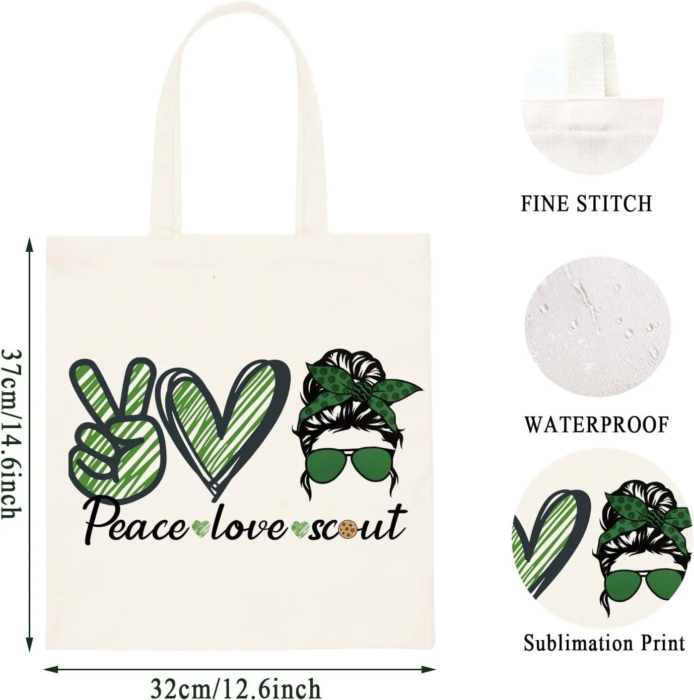 WCGXKO Makeup Bag Travel Bag For Bridging Ceremony Gift (Sco tote)