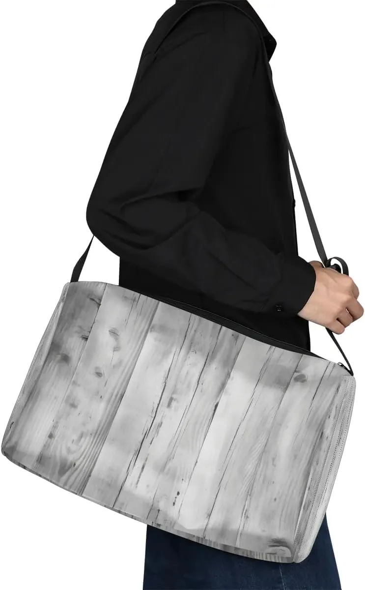 Weekend Bag Abstract Wood Grain Print Lightweight Carry On Duffel Bag Waterproof Gym Bag Pu Leather Duffle Bag for Workout Travel Sport