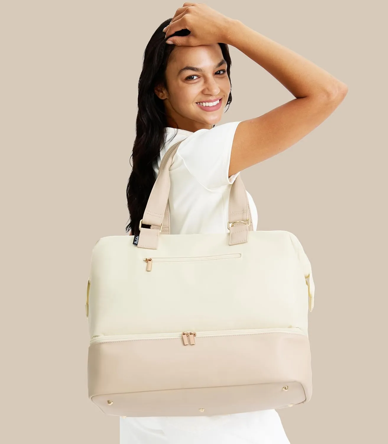Weekender Bags for Women, Large Travel Duffel Bag with Shoes Compartment, Carry On Overnight Tote Bags with Toiletry Bags, Hospital Bags for Labor and Delivery