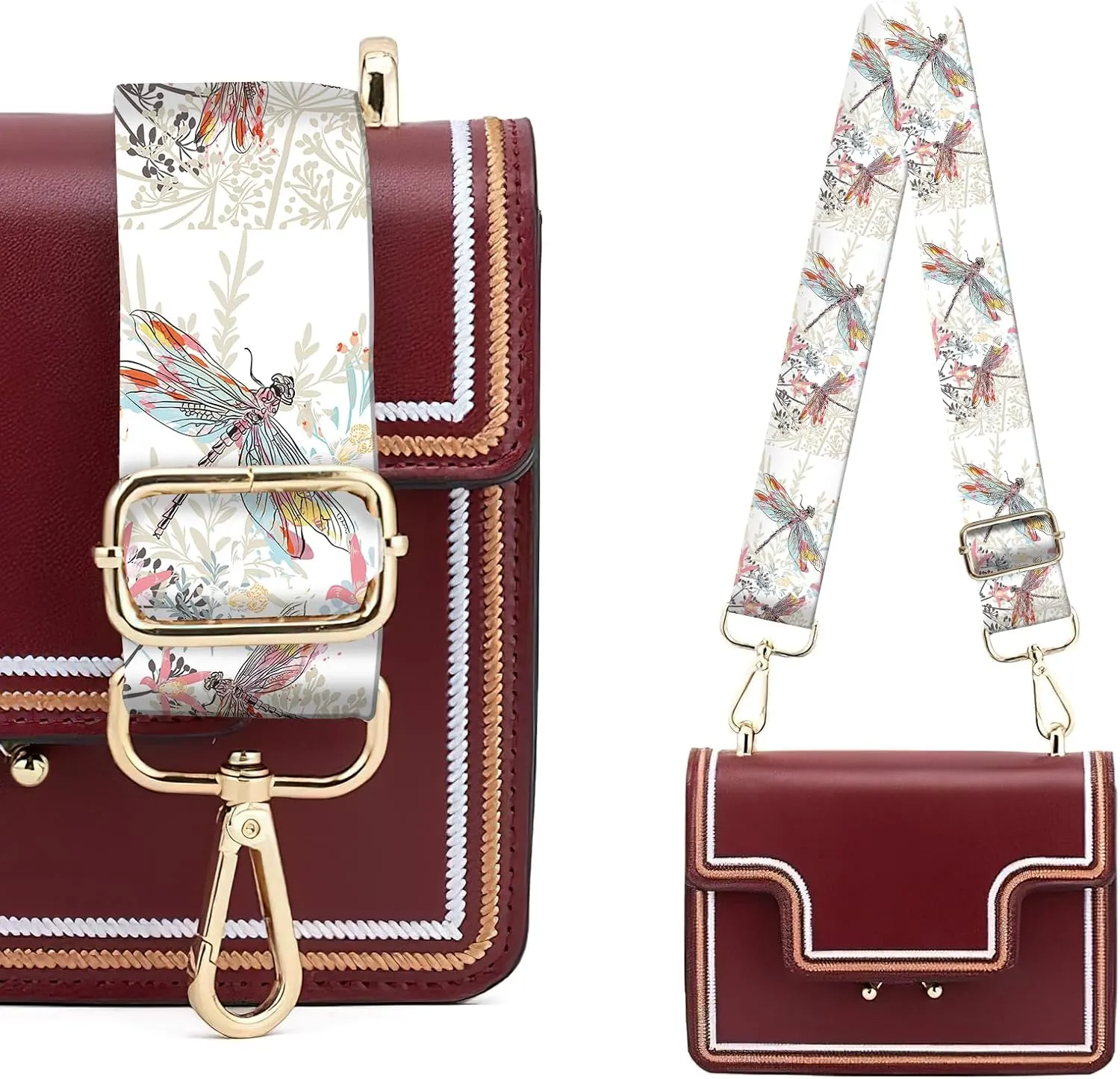 Wide Purse Strap Replacement Crossbody, Funny Shoulder Strap Adjustable, Cute Bag Strap for Women Guitar Purses