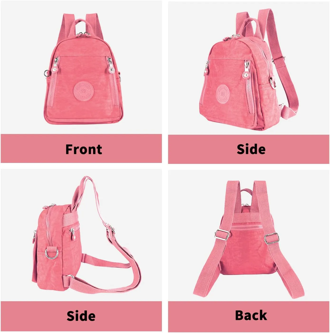 Women Backpack Purse Mini Women Backpack School Cute Lightweight Purse Casual Oxford Outdoor Travel Daypack