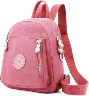Women Backpack Purse Mini Women Backpack School Cute Lightweight Purse Casual Oxford Outdoor Travel Daypack