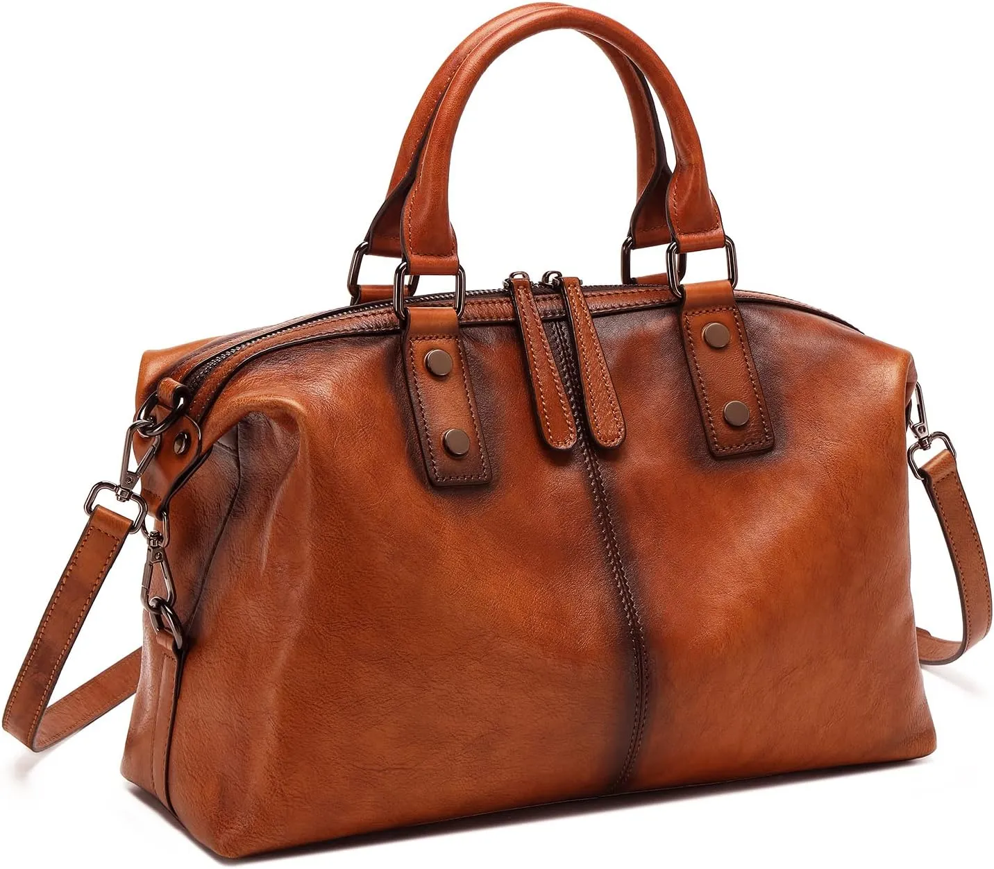 Women Genuine Leather Handbags vintage purses Top Handle Satchel and tote Crossbody Shoulder bags