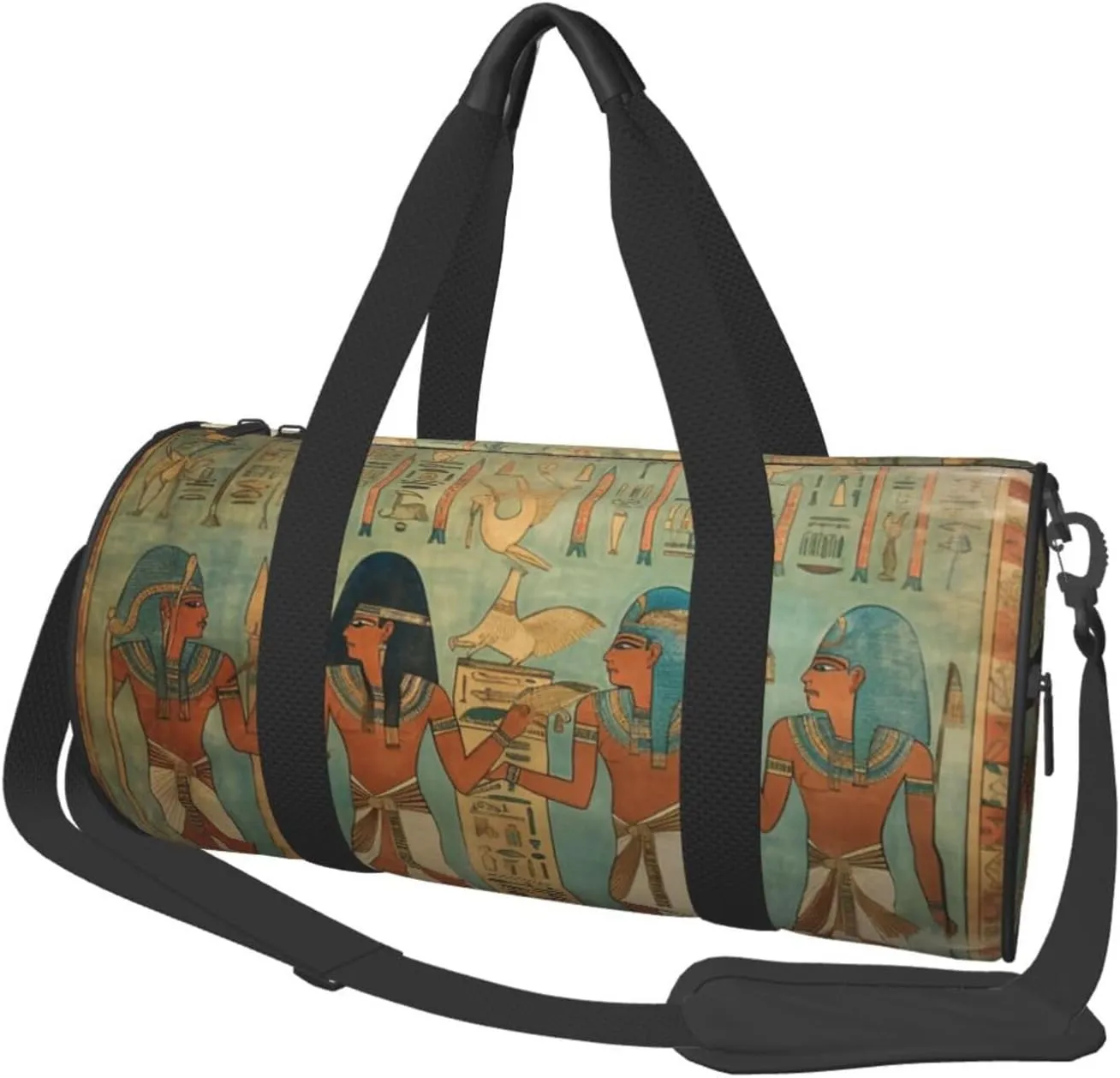 Women in ancient egypt Duffle Bag for Women Men Personal Item Travel Bag Canvas Weekender Overnight Bag Lightweight Sports Tote Gym Bag Carry On Luggage Bag