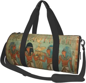 Women in ancient egypt Duffle Bag for Women Men Personal Item Travel Bag Canvas Weekender Overnight Bag Lightweight Sports Tote Gym Bag Carry On Luggage Bag