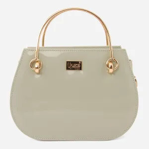 Women "EMENE" Top Metal Handle Shoulder Bag