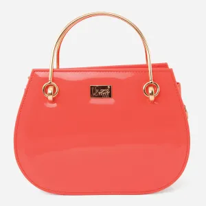 Women "EMENE" Top Metal Handle Shoulder Bag