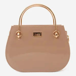 Women "EMENE" Top Metal Handle Shoulder Bag