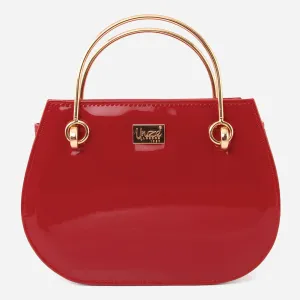 Women "EMENE" Top Metal Handle Shoulder Bag