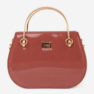 Women "EMENE" Top Metal Handle Shoulder Bag