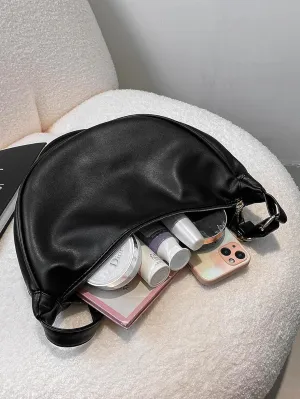 Women Shoulder Bag Crossbody Dumpling Bags Soft Vegan Leather with Adjustable Strap