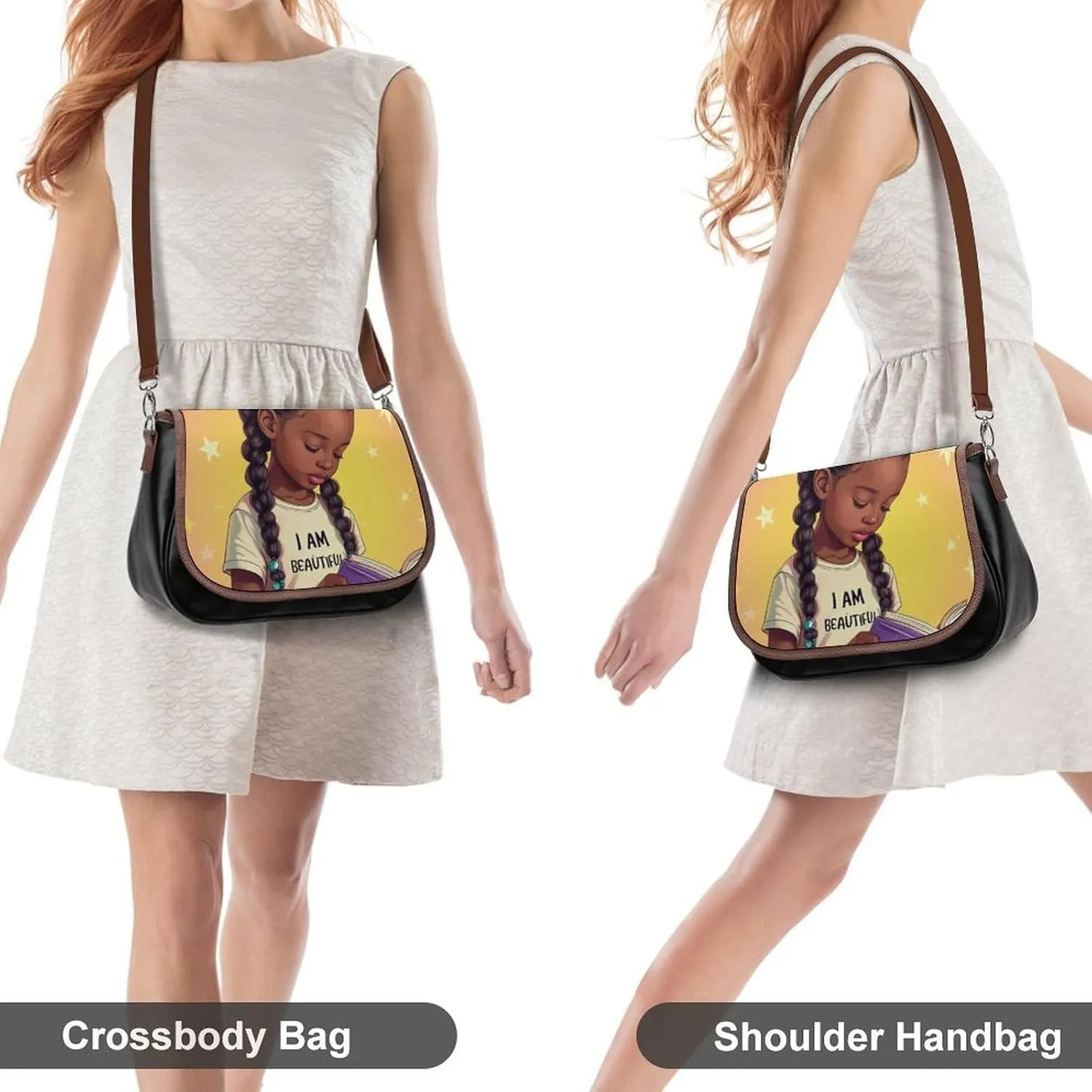 Womens Crossbody Purse Lightweight PU Leather Shoulder Bag Waterproof Messenger Bags